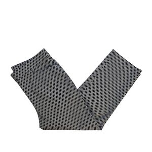 Rafaella Womens Black and White Patterned Accessory Sz 10